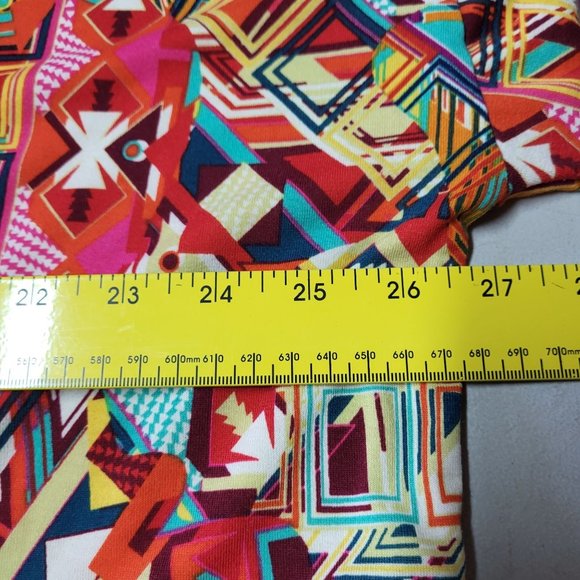 LuLaRoe Women's Size Large Tunic Shirt Multi-Color‎ Top Aztec Design Blouse - Picture 8 of 10